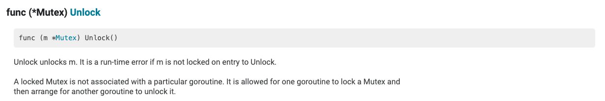 Mutex Unlock